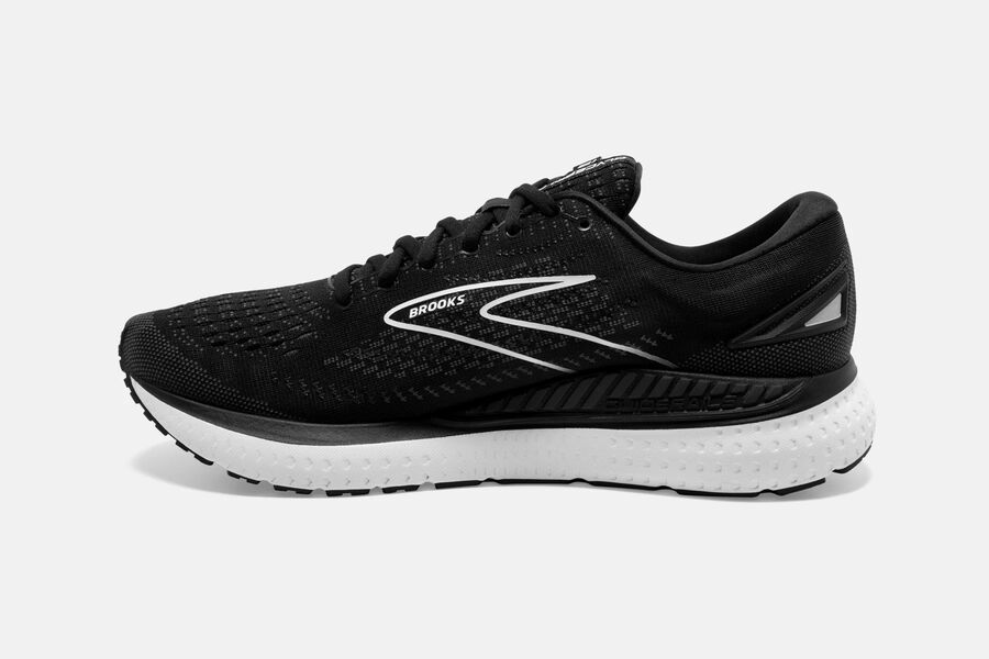 Brooks Israel Glycerin GTS 19 Road Running Shoes Mens - Black/White - PAT-170825